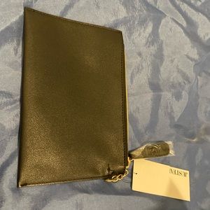 black clutch from JustFab